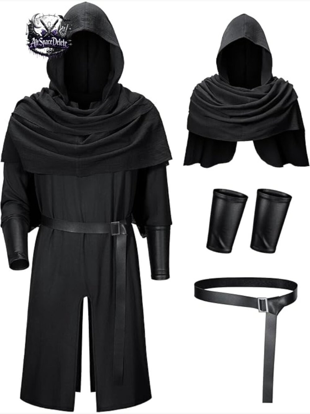 Medieval Renaissance Knight Cosplay Costume Set for Men
